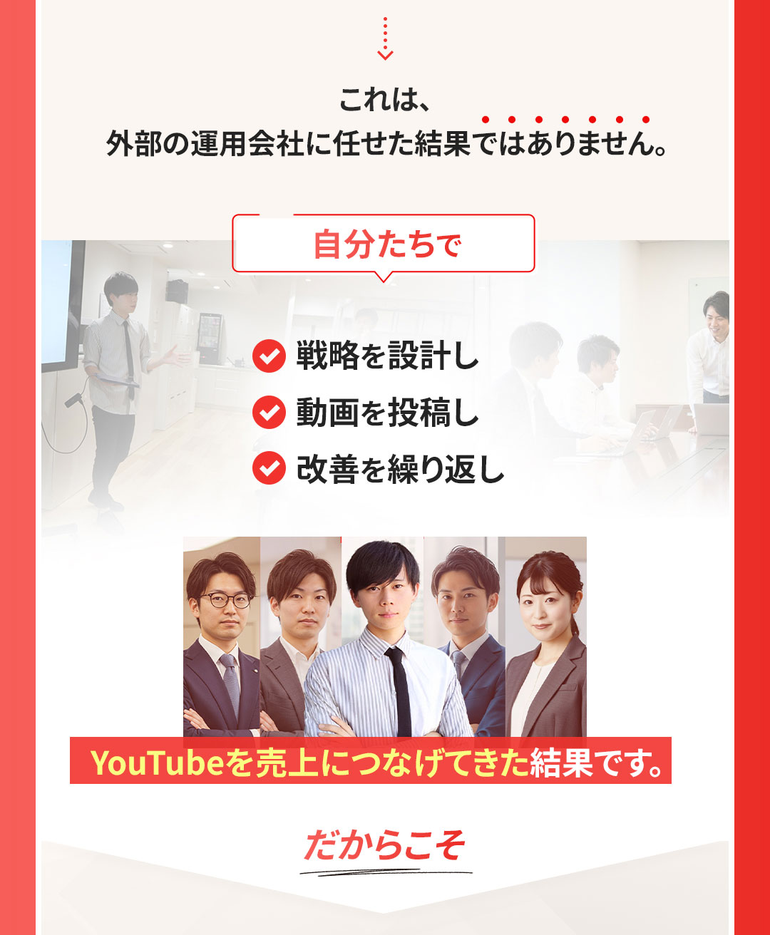 自分たちでYouTubeを売上につなげてきた