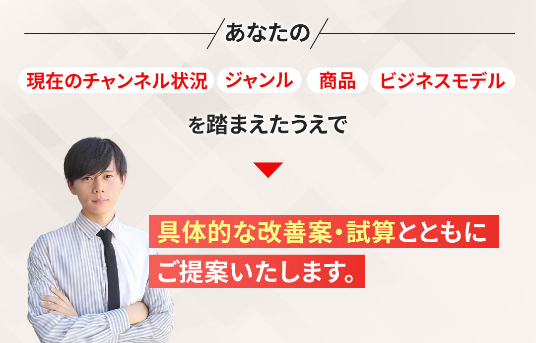 具体的な改善案をご提案